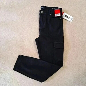 ❤️ Buffalo David Bitton High Rise Skinny Cargo  Pants Becky Jeans Size 8 Black